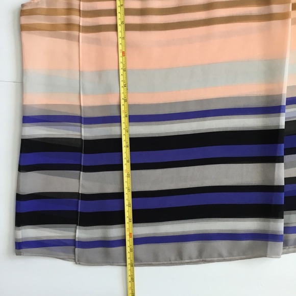 CAbi “Underline” Blouse Semi-Sheer Striped Size L - Picture 8 of 11